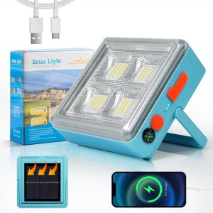 Linterna de camping solar recargable colgante luces solares tienda USB cortes de energía plegable 4800mAh10000LM 5 modos de luz 3 maneras de recarga Linterna de camping solar recargable colgante luces solares tienda USB cortes de energía plegable 4800mAh10000LM 5 modos de luz 3 maneras de recarga