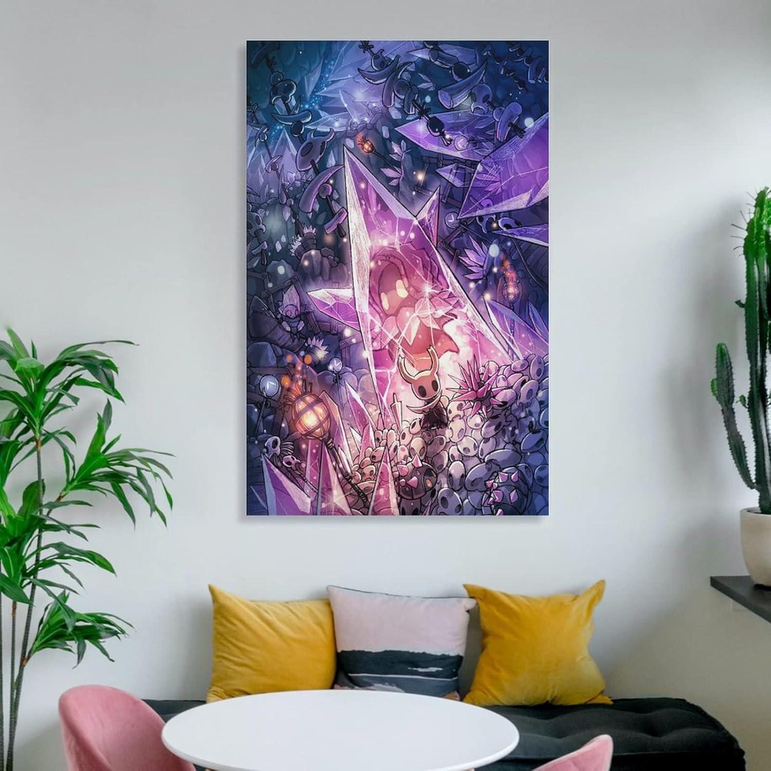 SNKB Hollow Knight – Póster artístico en lienzo y arte para pared, diseño moderno de dormitorio familiar, 12 x 18 pulgadas (11.8 x 17.7 in)