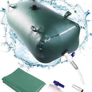 Vejiga portátil de almacenamiento de agua, contenedores de almacenamiento de agua de gran capacidad, depósito de agua portátil de PVC con válvulas y Vejiga portátil de almacenamiento de agua, contenedores de almacenamiento de agua de gran capacidad, depósito de agua portátil de PVC con válvulas y