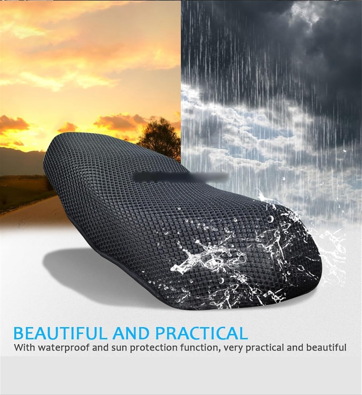 Seat Set for Suzuki V-Strom VStrom DL650 DL1000 DL250 DL 1000 Nylon Fabric Saddle Seat Cover Motorcycle Protecting Cushion Seat Cover (Size  DL250)