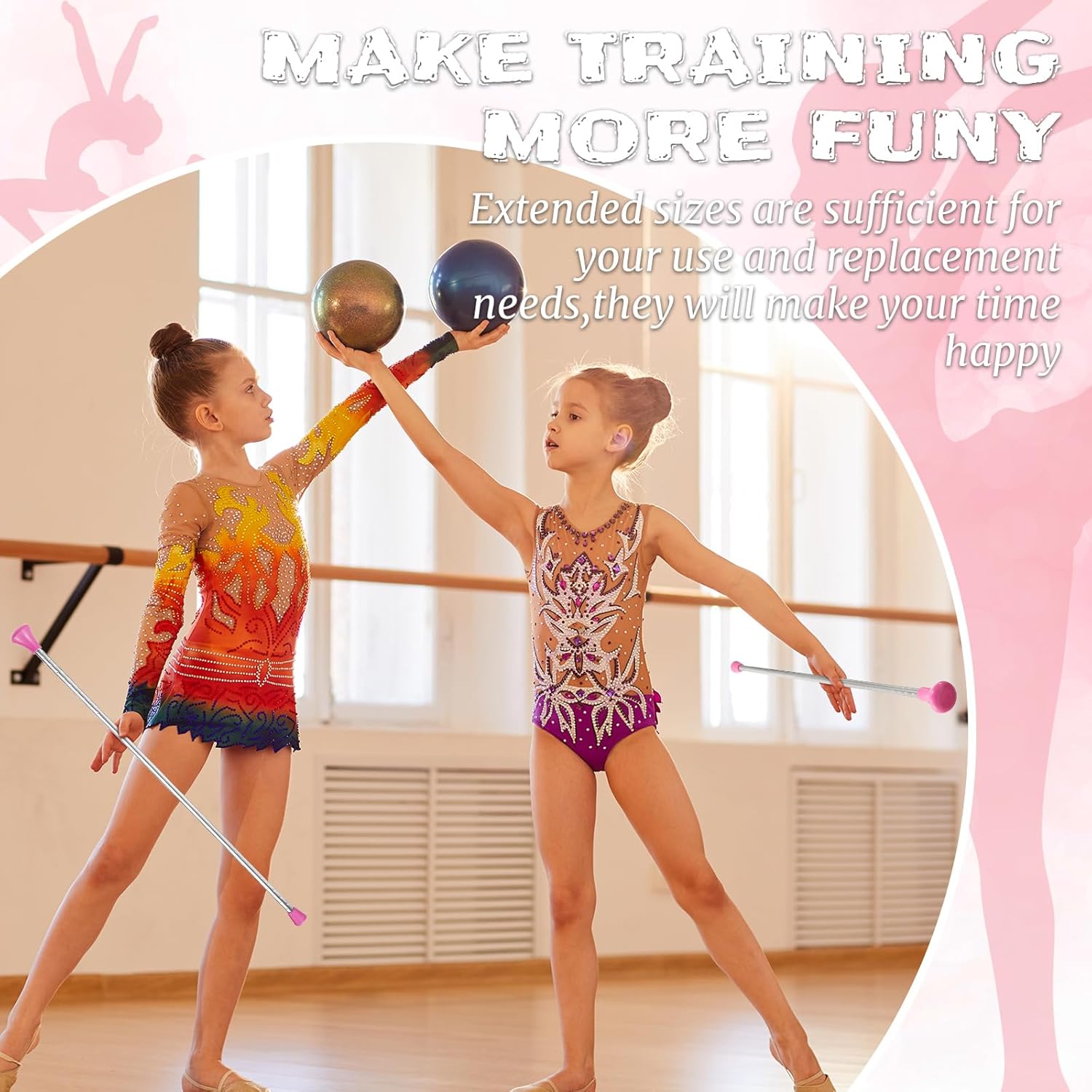 Twirling Baton Baton – Bastón de gimnasia unisex para niños, banda de marcha de bastón de metal para espectáculos de talentos, baile artístico, giro