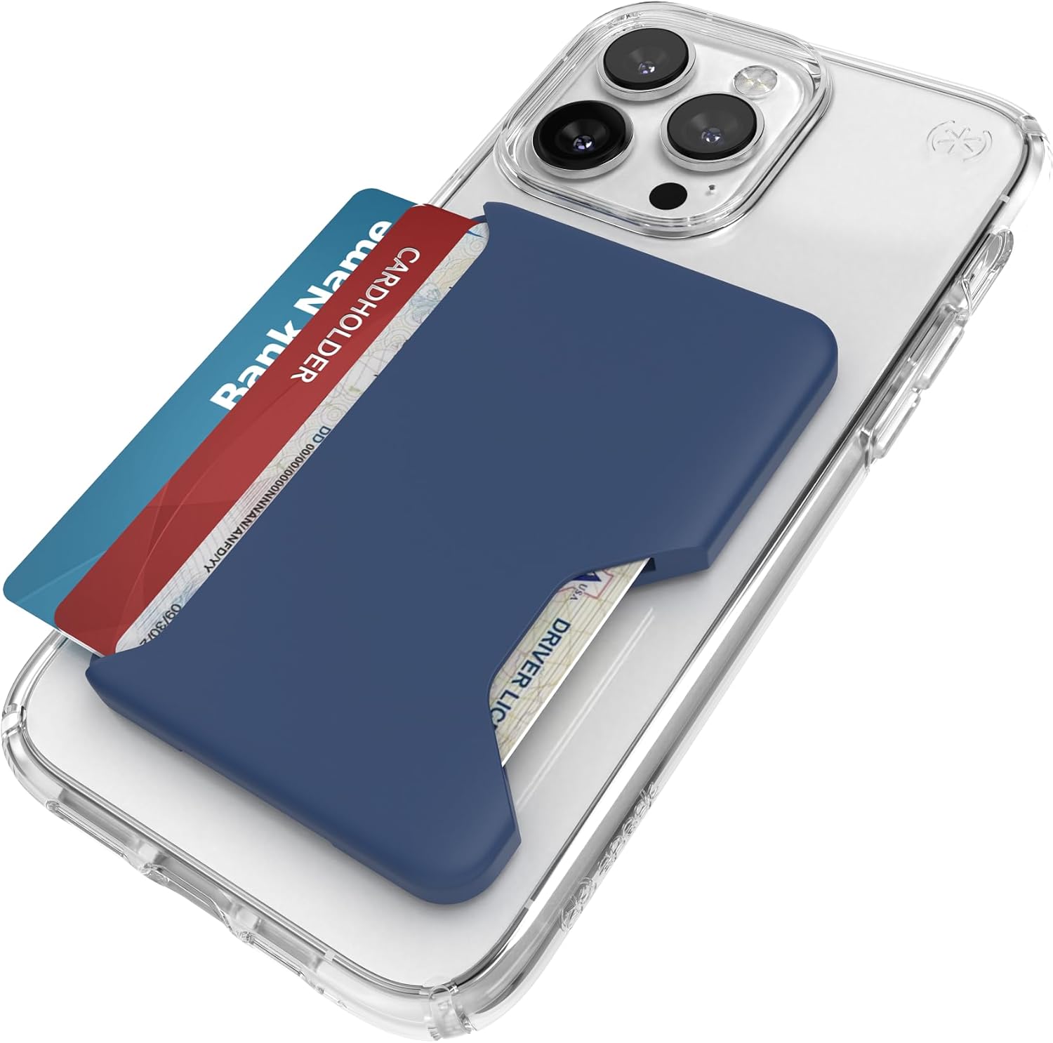 Speck Accesorio MagSafe para iPhone Wallet  Bloqueo extraíble de clicklock antideslizante  Capacidad para 1  3 tarjetas  Acabado suave al tacto,
