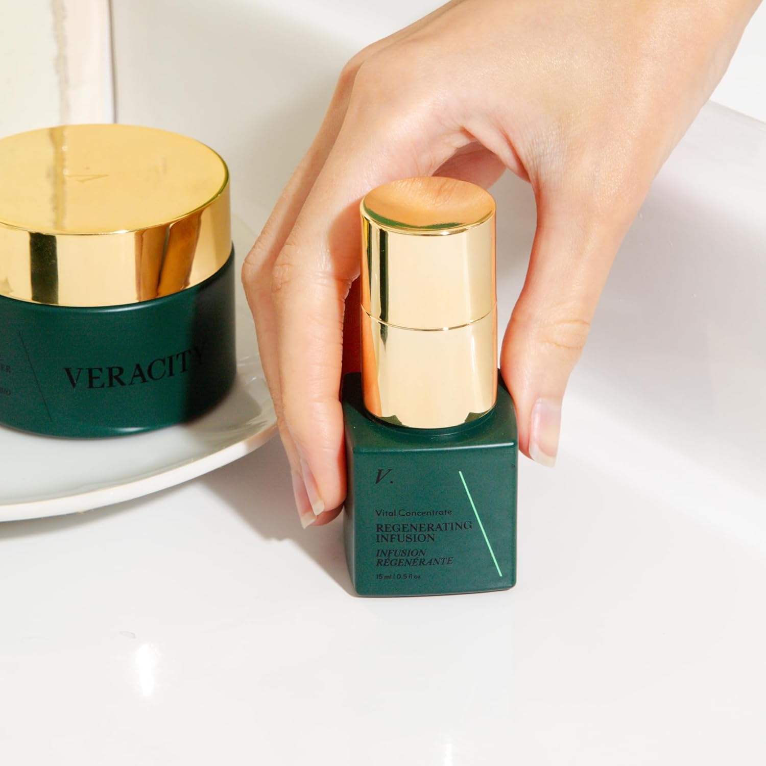 Infusión regeneradora para el cuidado de la piel para el acné y el envejecimiento, gel facial con ácido glicólico, niacinamida y retinol