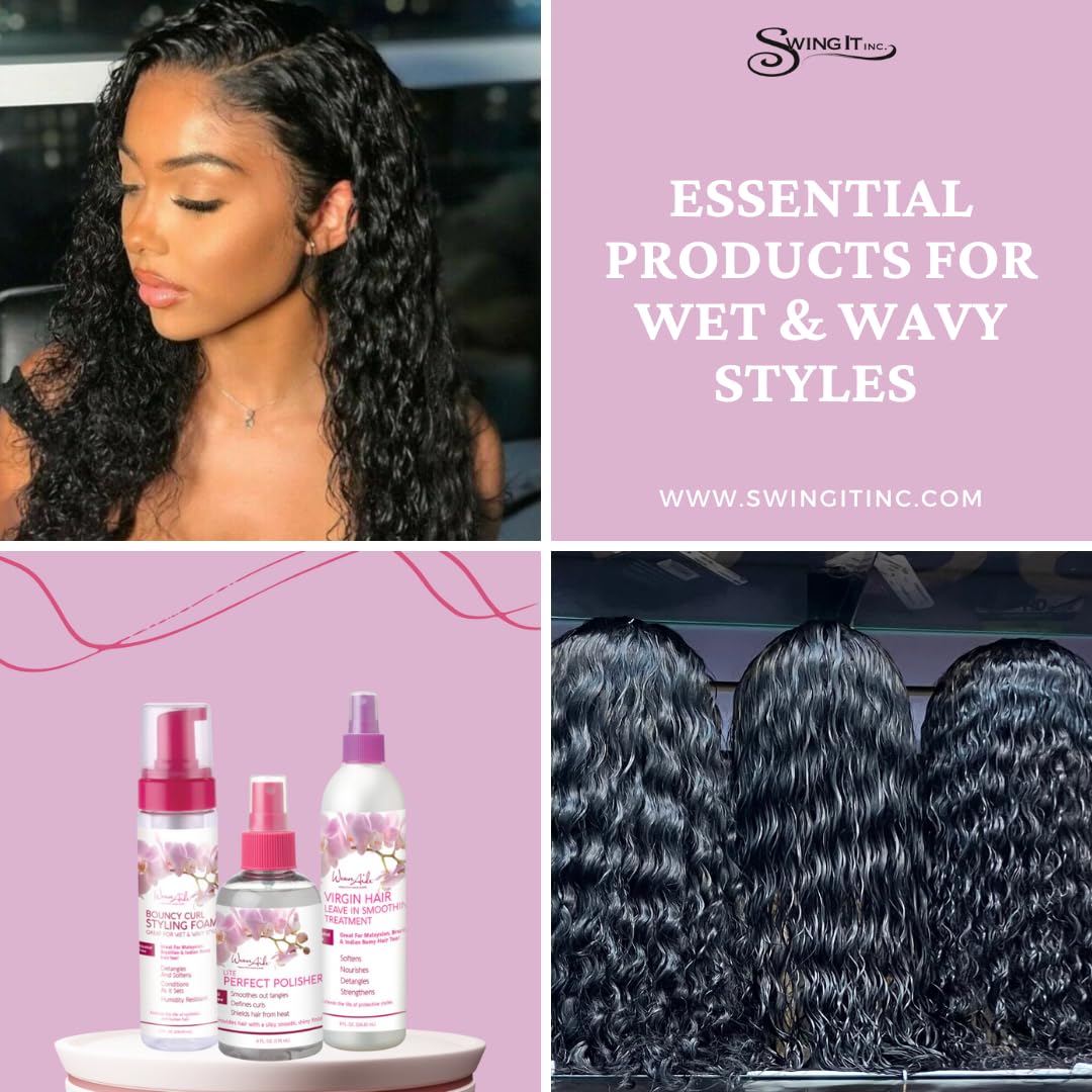 Weave Aide – Tratamiento de alisado para cabello virgen, 8 onzas.