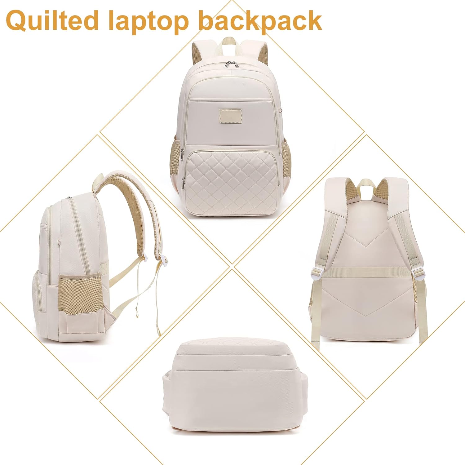CAMTOP Mochila para laptop de 15.6 pulgadas, mochila escolar con estuche para lápices, mochilas universitarias, profesores, trabajo, viajes,