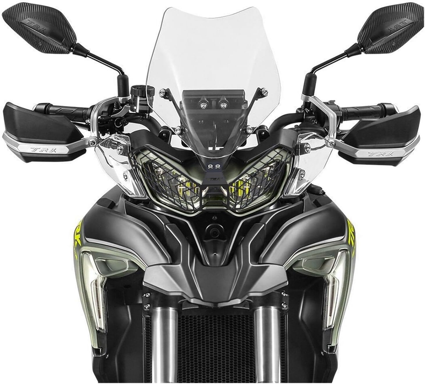Para Benel-&li TRK 702 TRK702 TRK702X 2022 2023 Protector de luces delanteras de motocicleta TRK 702X Protector de faros delanteros Parrilla de malla
