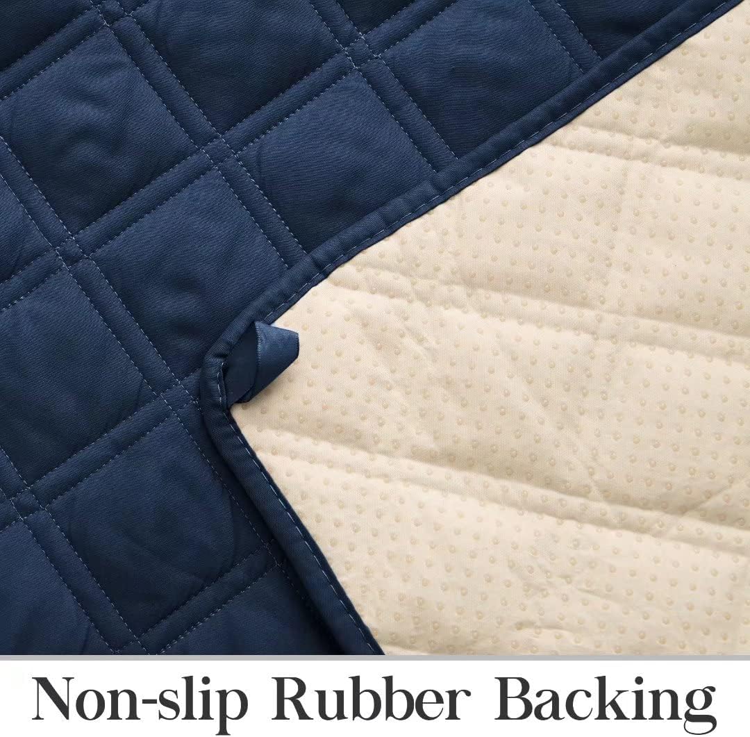 TOMORO Funda reclinable antideslizante de gran tamaño, 100% impermeable, acolchada para silla reclinable, protector de muebles con bolsillos, funda