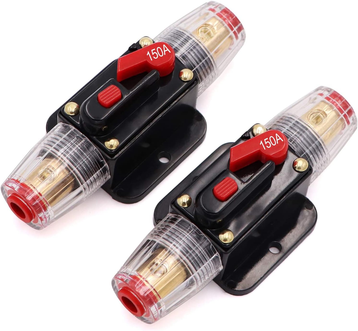 Disyuntor de 2 piezas de 50A 50A con portafusibles de reinicio manual para el audio de automóviles, embarcaciones marinas. Inversor de interruptor