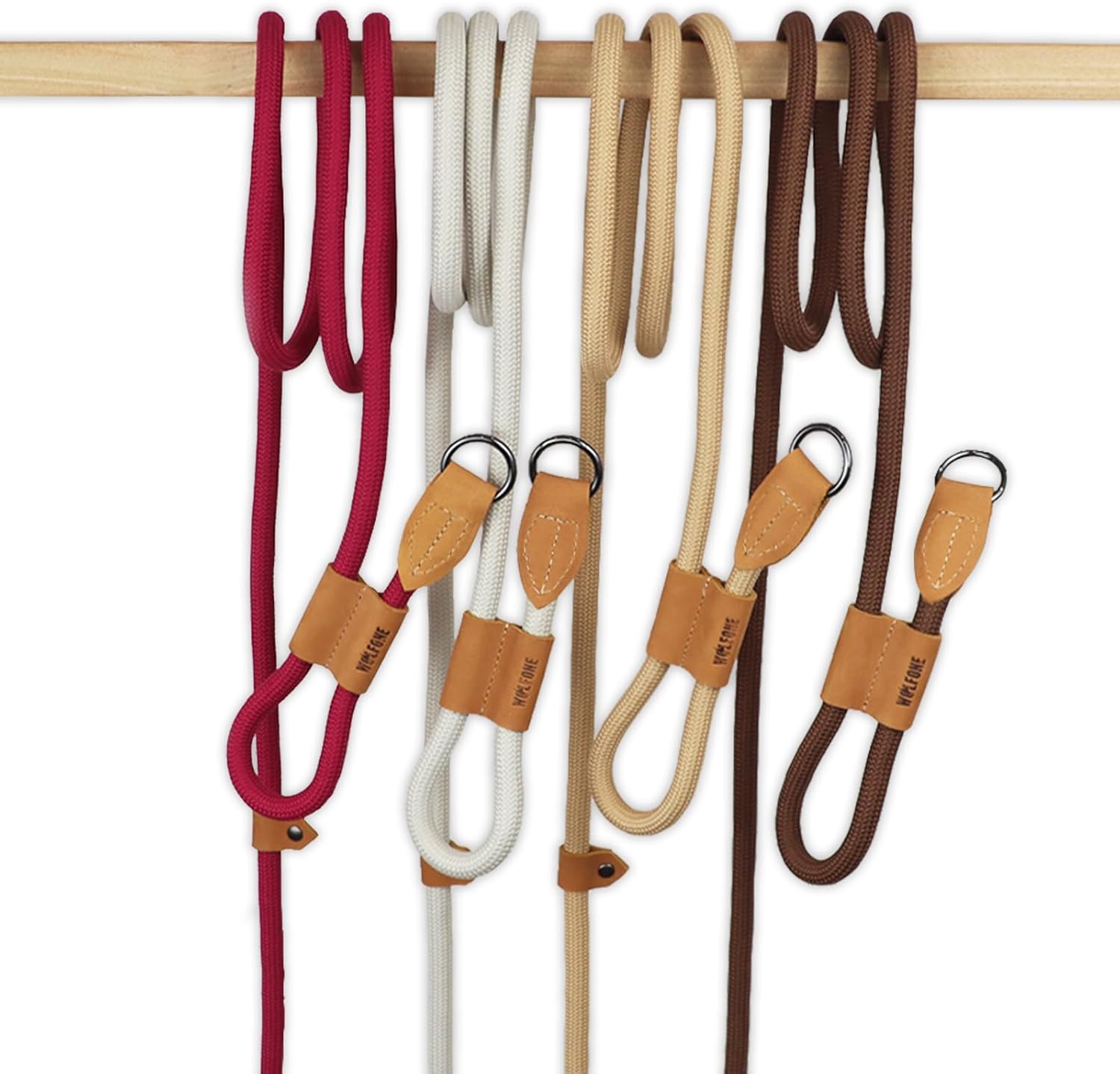 Correa de perro con asa ajustable, manos libres, correa de perro de cuerda fuerte y duradera, cómoda correa de bucle ligera para perros grandes,