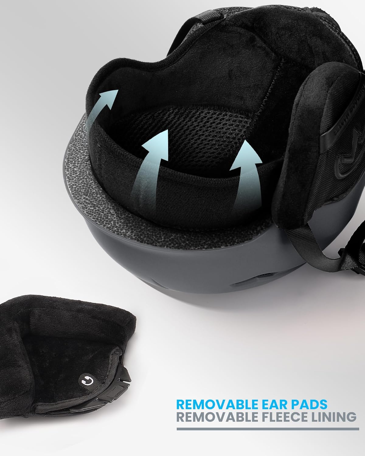 OutdoorMaster Juego de casco de esquí, casco de snowboard con gafas para adultos, carcasa de policarbonato duradera, espuma EPS protectora y 10