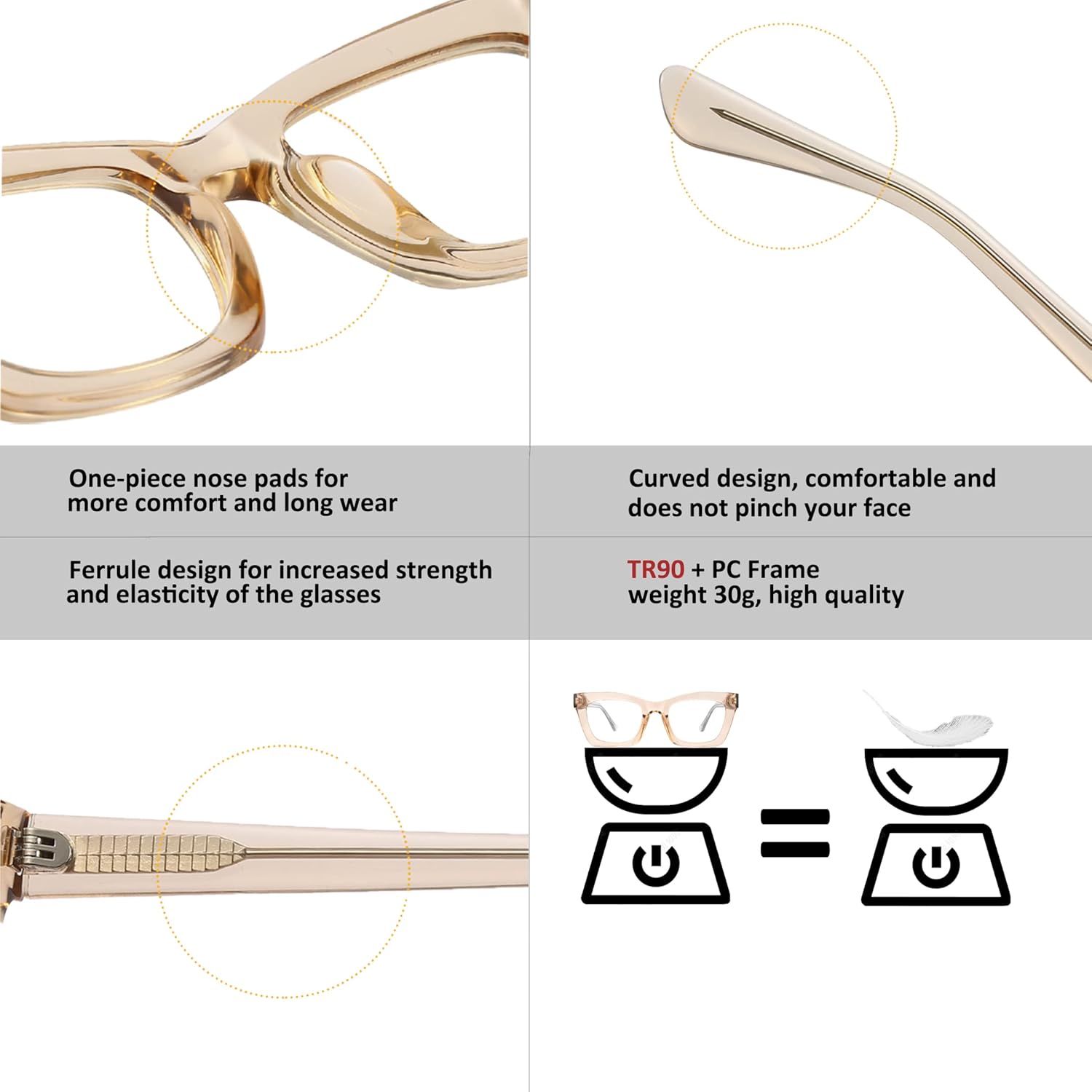 Bullabulling – Paquete de 3 lentes de lectura, diseño cuadrado con bisagras de resorte, estilo Oprah, con bloqueo de luz azul, para mujeres y hombres