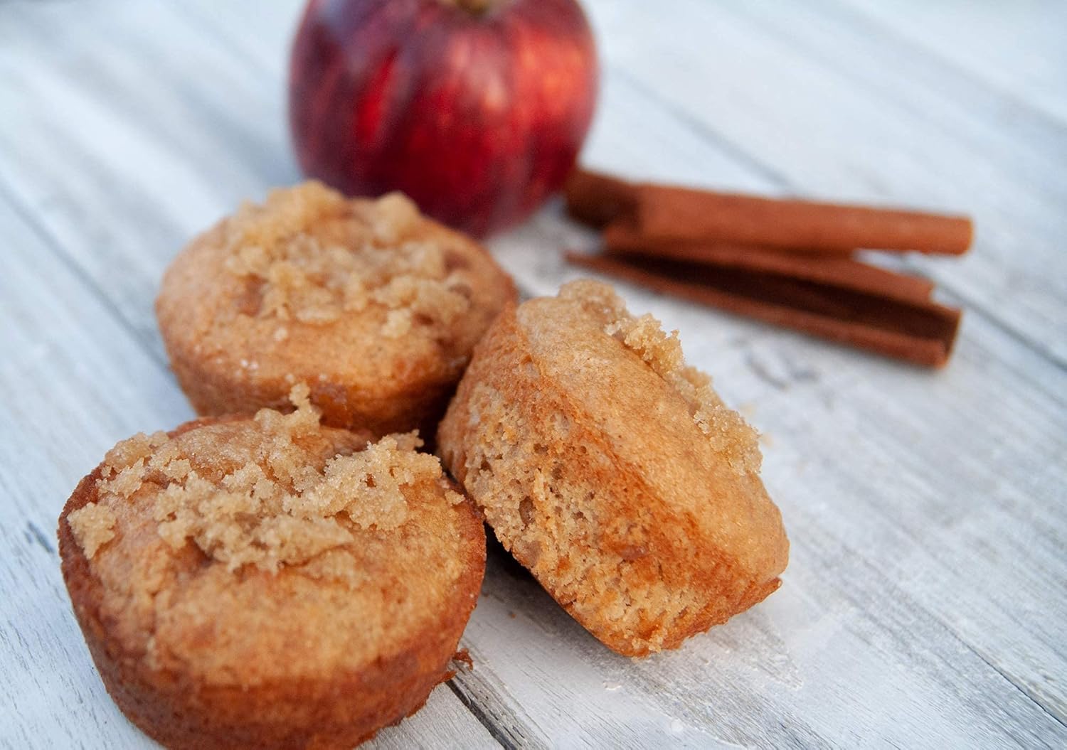 Muffin o mezcla de pan Crumble de manzana y canela sin gluten