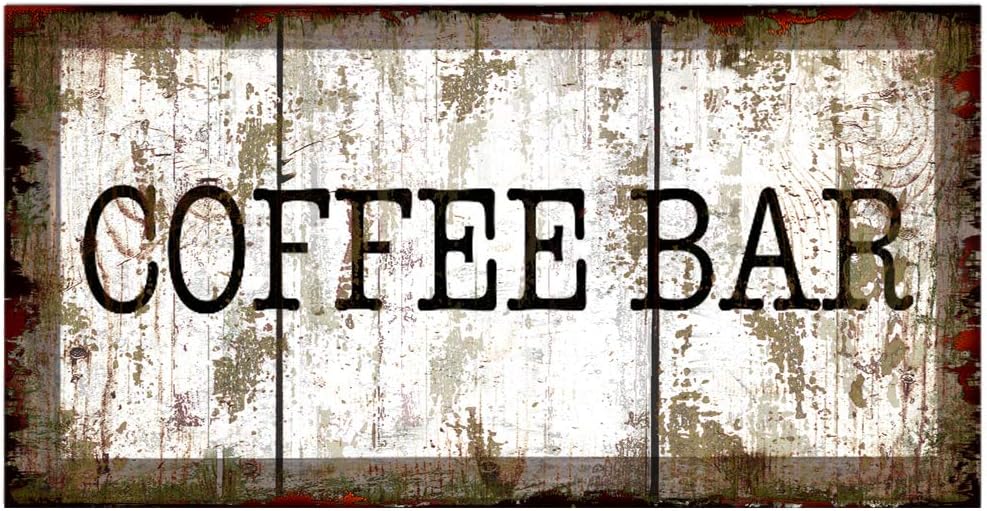 Diseño vintage original, póster de metal de lata de café, decoración de pared de hojalata gruesa para rincón de café, cocina