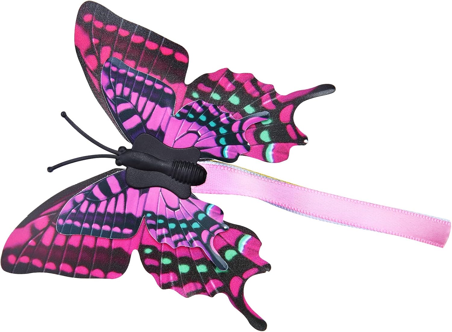 PETTOM Recambios para gatos Juguete B0936T245Z Interactivo Teaser Gatos Juguete Tres Mariposas Giratorias Divertido Ejercicio Gatito Juguete Mascota