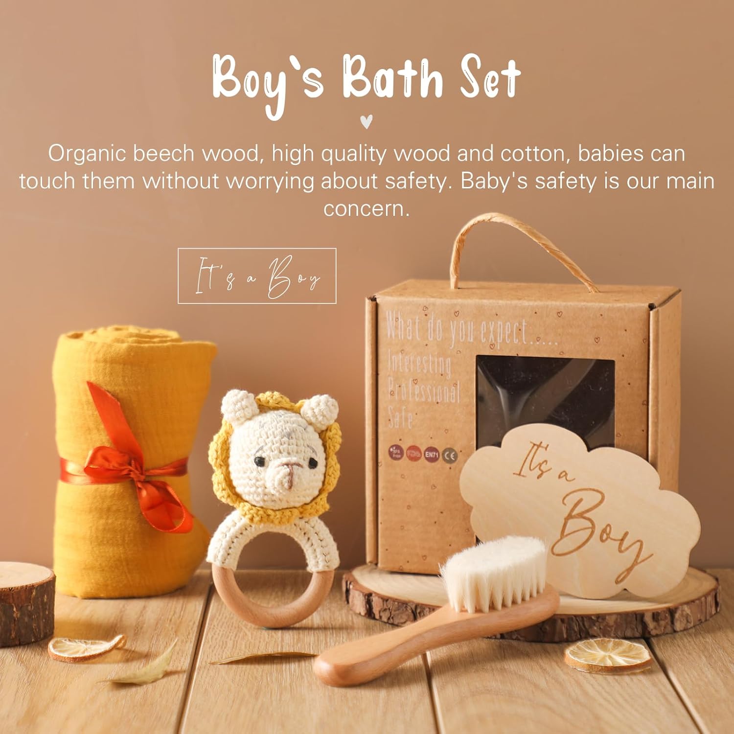 Nuevo regalo para bebé, regalos de bebé para baby shower, juego de regalos neutros para recién nacidos, regalos de revelación de género, caja de