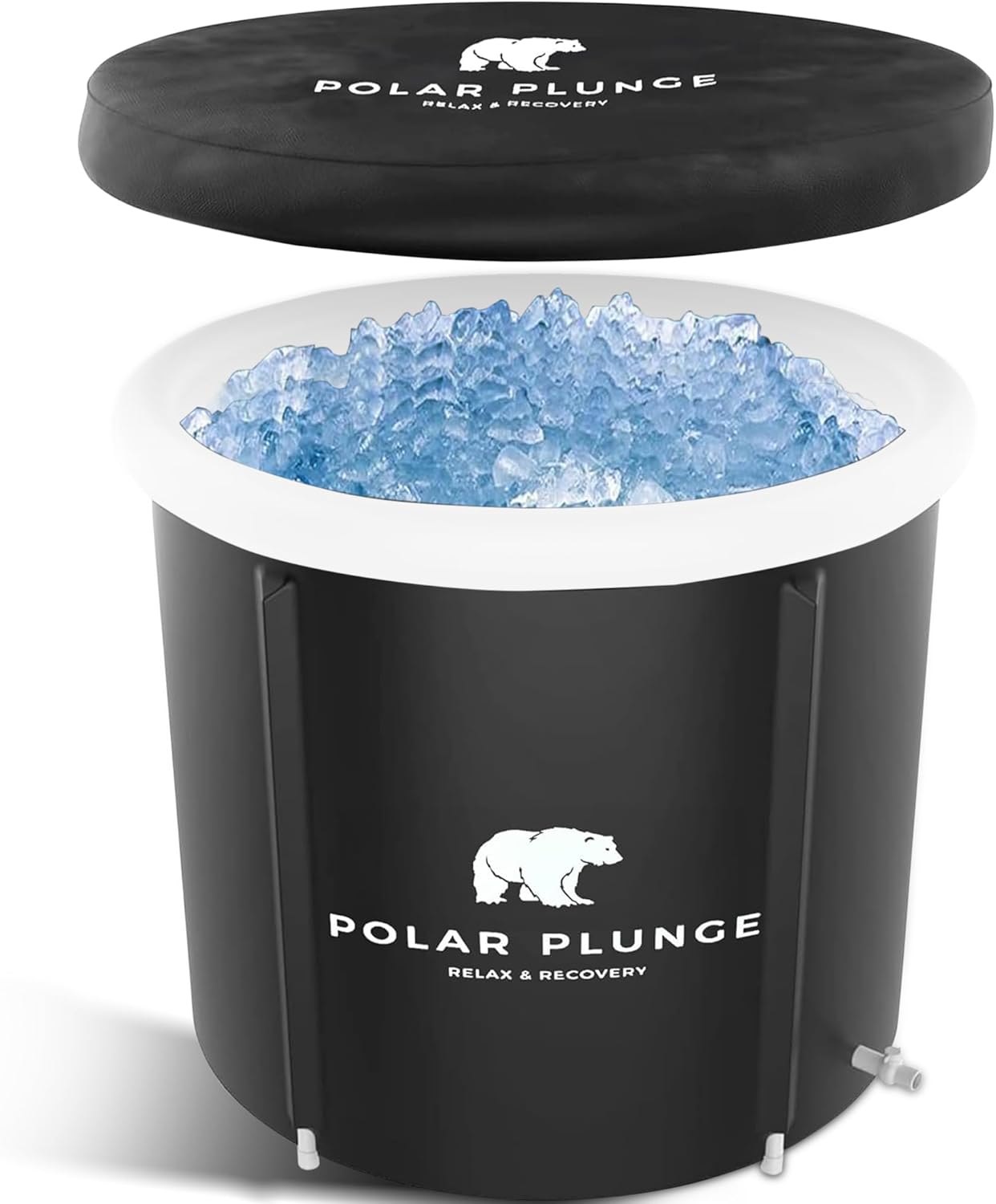 Polar Plunge – Bañera de hielo portátil para atletas, adultos y entusiastas del fitness, recuperación rápida, alivio muscular, barril de hielo