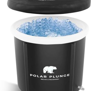 Polar Plunge – Bañera de hielo portátil para atletas, adultos y entusiastas del fitness, recuperación rápida, alivio muscular, barril de hielo Polar Plunge – Bañera de hielo portátil para atletas, adultos y entusiastas del fitness, recuperación rápida, alivio muscular, barril de hielo