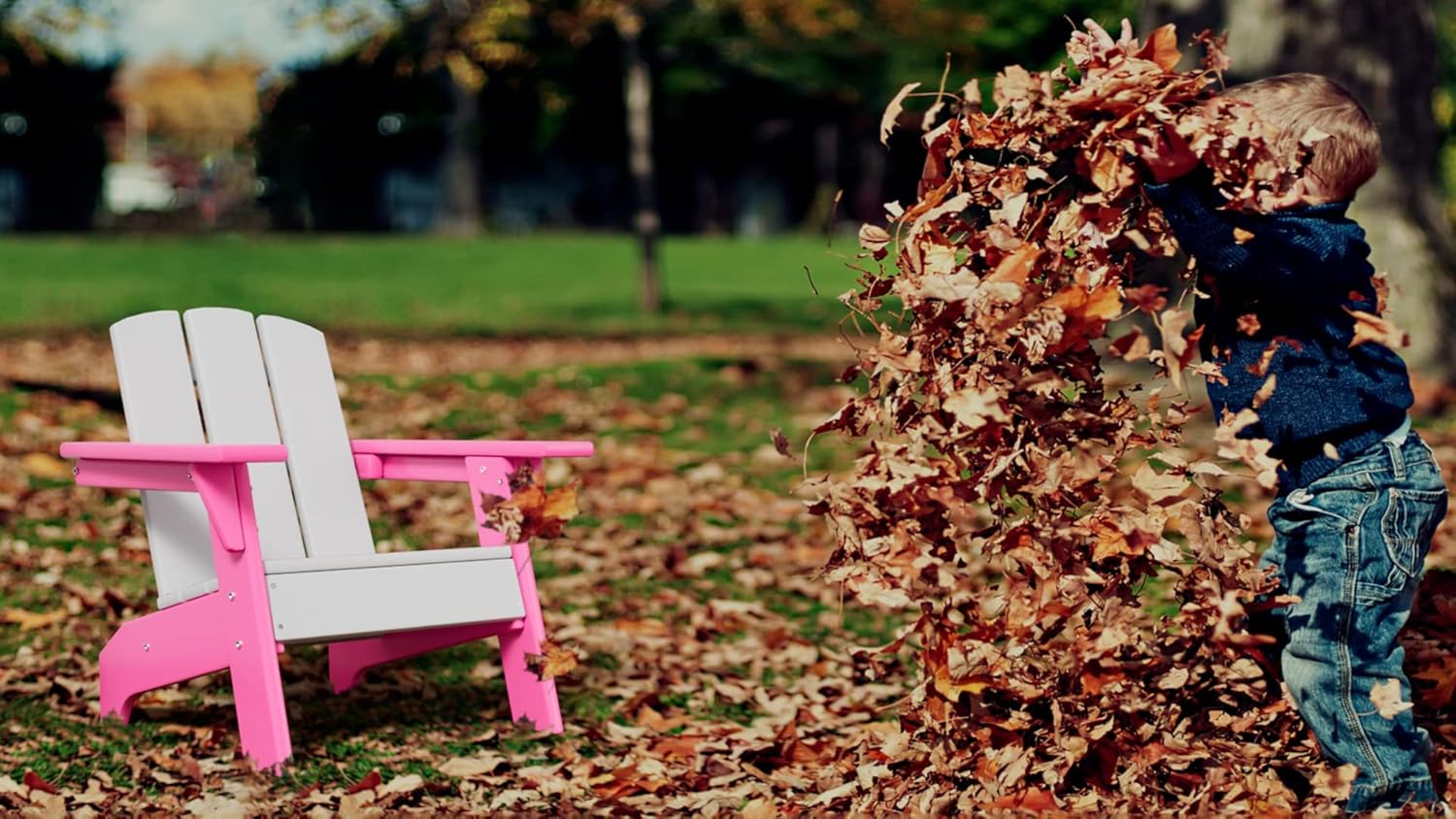 RESINTEAK – Silla Adirondack para niños, sillas de plástico para jugar en interiores y exteriores, juego cómodo para fogata, fogata, patio y