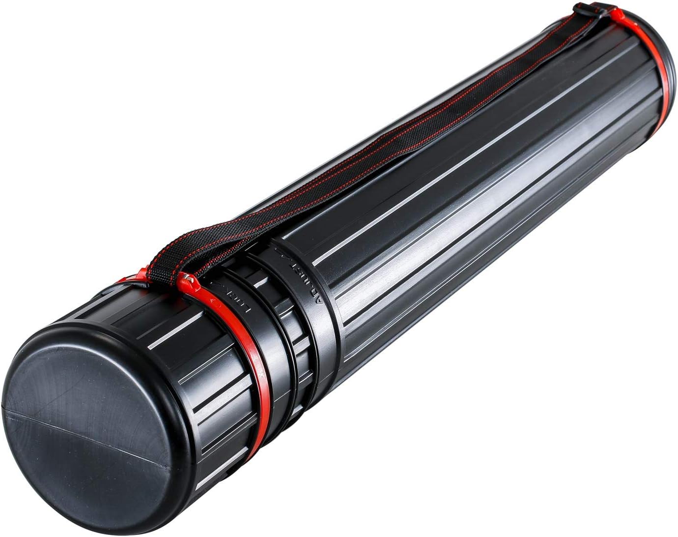 US Art Supply Tubo de dibujo telescópico negro grande Diámetro 4-78 pulgadas OD, 4-12″ ID, Longitud 30-14 a 47-34 pulgadas