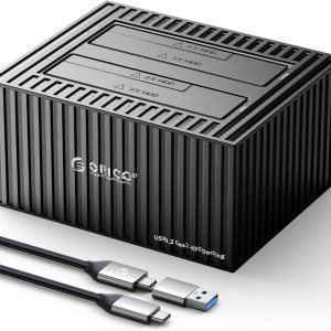 ORICO Estación de acoplamiento de disco duro externo USB3.2 Gen 1 Duplicador de disco duro de aluminio con función de clon fuera de línea para ORICO Estación de acoplamiento de disco duro externo USB3.2 Gen 1 Duplicador de disco duro de aluminio con función de clon fuera de línea para