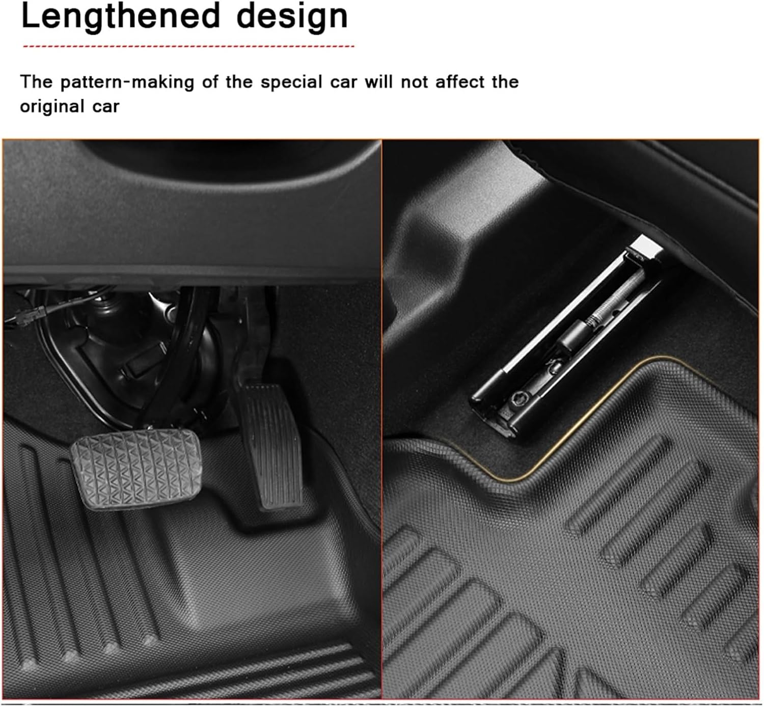 Tapete de piso de coche compatible con Volvo XC90 7 S90 XC40 V60 XC60 S60 TPE de goma termoplástica impermeable totalmente rodeado de la alfombrilla