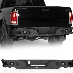 Hooke Road Ram 1500 – Parachoques trasero con luces LED para camioneta Dodge Ram 1500 2009-2018 (incluye clásico 2019-2023), acero resistente Hooke Road Ram 1500 – Parachoques trasero con luces LED para camioneta Dodge Ram 1500 2009-2018 (incluye clásico 2019-2023), acero resistente