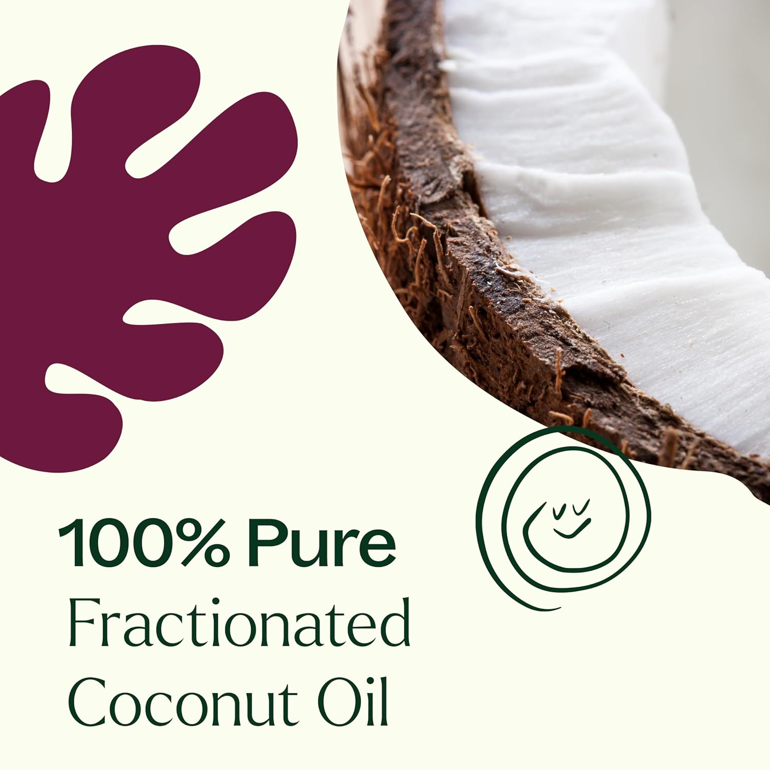 Aceite de Coco () fraccionados Carrier. Un Masaje Aceite para aromaterapia, aceite esencial de base o uso., 4 onza