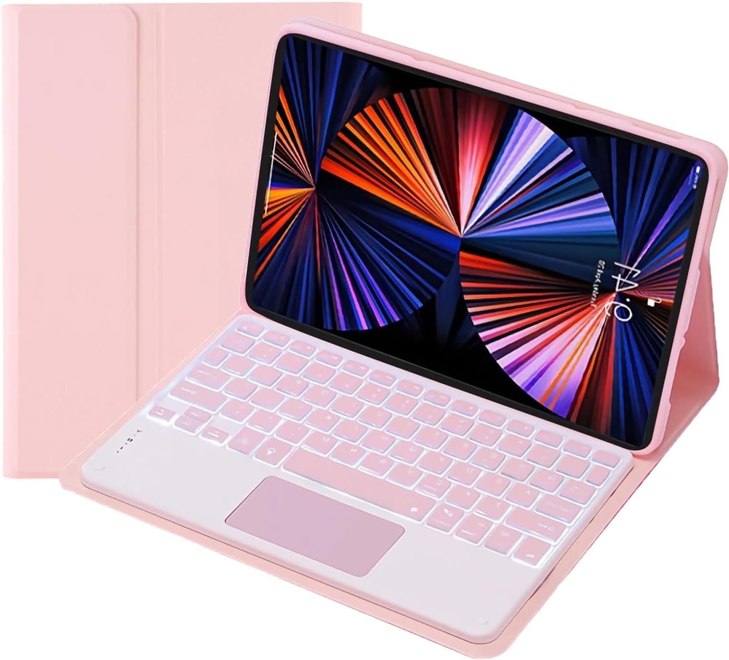 HEUCYL Funda de teclado táctil para Xiaomi Redmi Pad de 10.6 pulgadas 2022, teclado magnético desmontable inalámbrico Bluetooth 7 colores