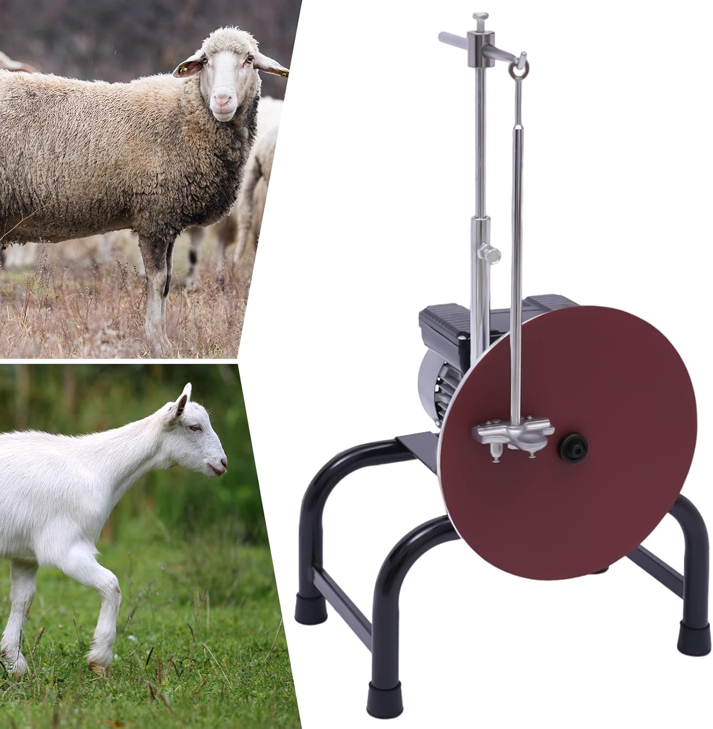 Máquina eléctrica de afilador de cuchillas, 480 W, cabra de tijera, amoladora de hoja para oveja, cabra de cizalla, tijeras de corte, cortador de