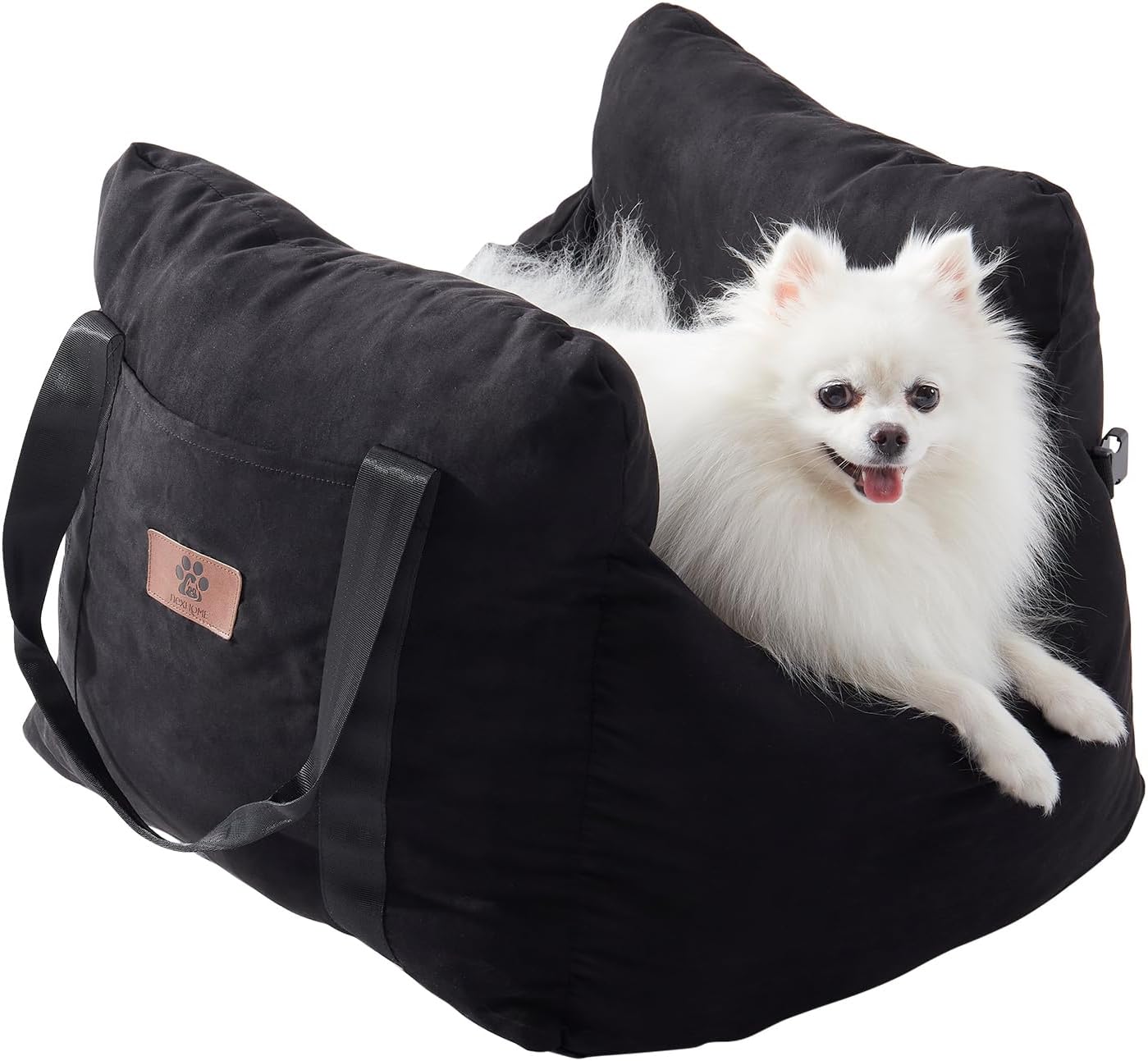NexHome Asiento de automóvil para perros, camas para perros pequeños, asiento elevador impermeable para automóvil con bolsillos de almacenamiento,