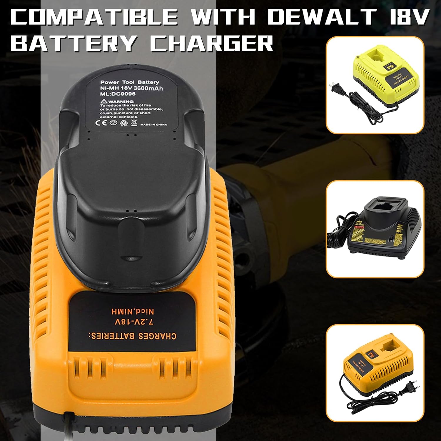 DC9098 DC9099 Reemplazo actualizado de 3.6 Ah para batería Dewalt de 18 V XRP DE9098 DE9503 DW9095 DW9096 DW9098 DW9099 18 voltios herramientas