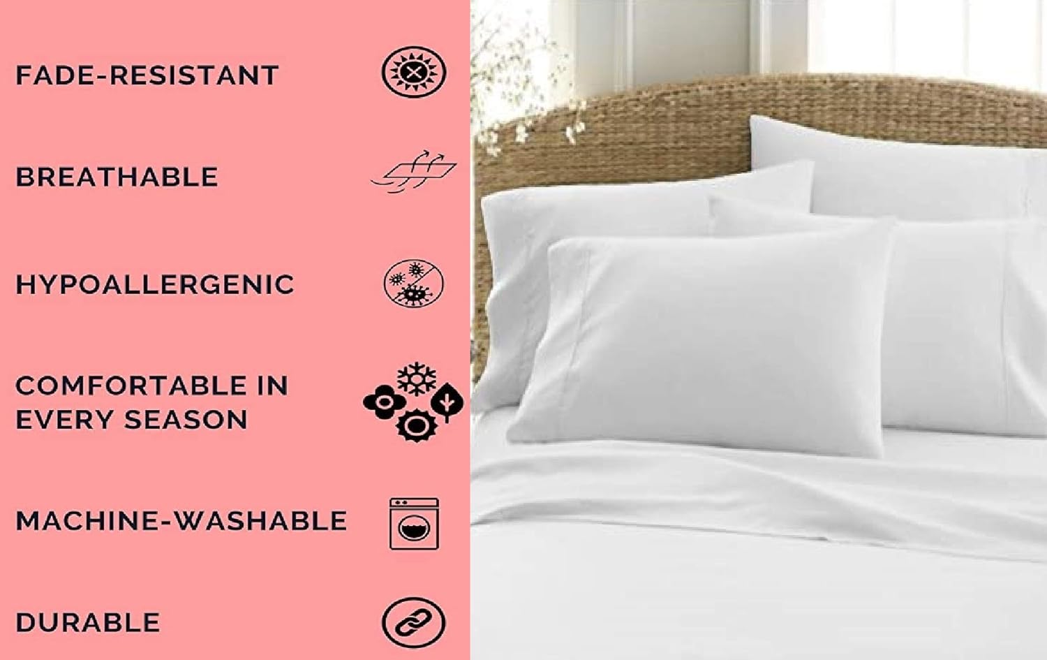 Juego de sábanas 4 piezas de algodón natural con tejido de satén egipcio, lujoso juego de ropa de cama elástico con bolsillos profundos, tamaño