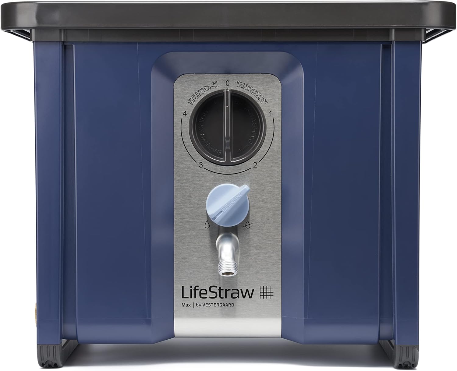 LifeStraw Max – Filtro de agua de alto caudal y purificador de alta capacidad para supervivencia, emergencias y ayuda humanitaria