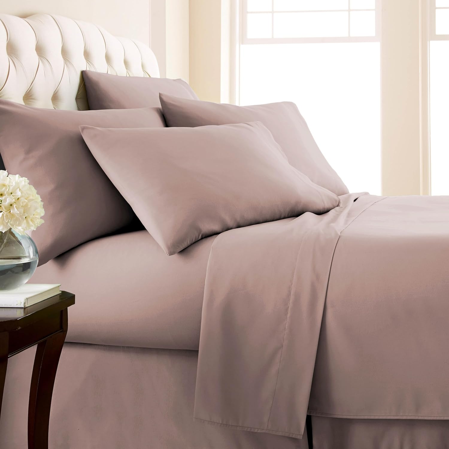 Southshore Fine Living, Inc. Colección premium, juego de sábanas de 6 piezas, de bolsillo profundo, fácil cuidado, sin encogimiento, con 1 sábana