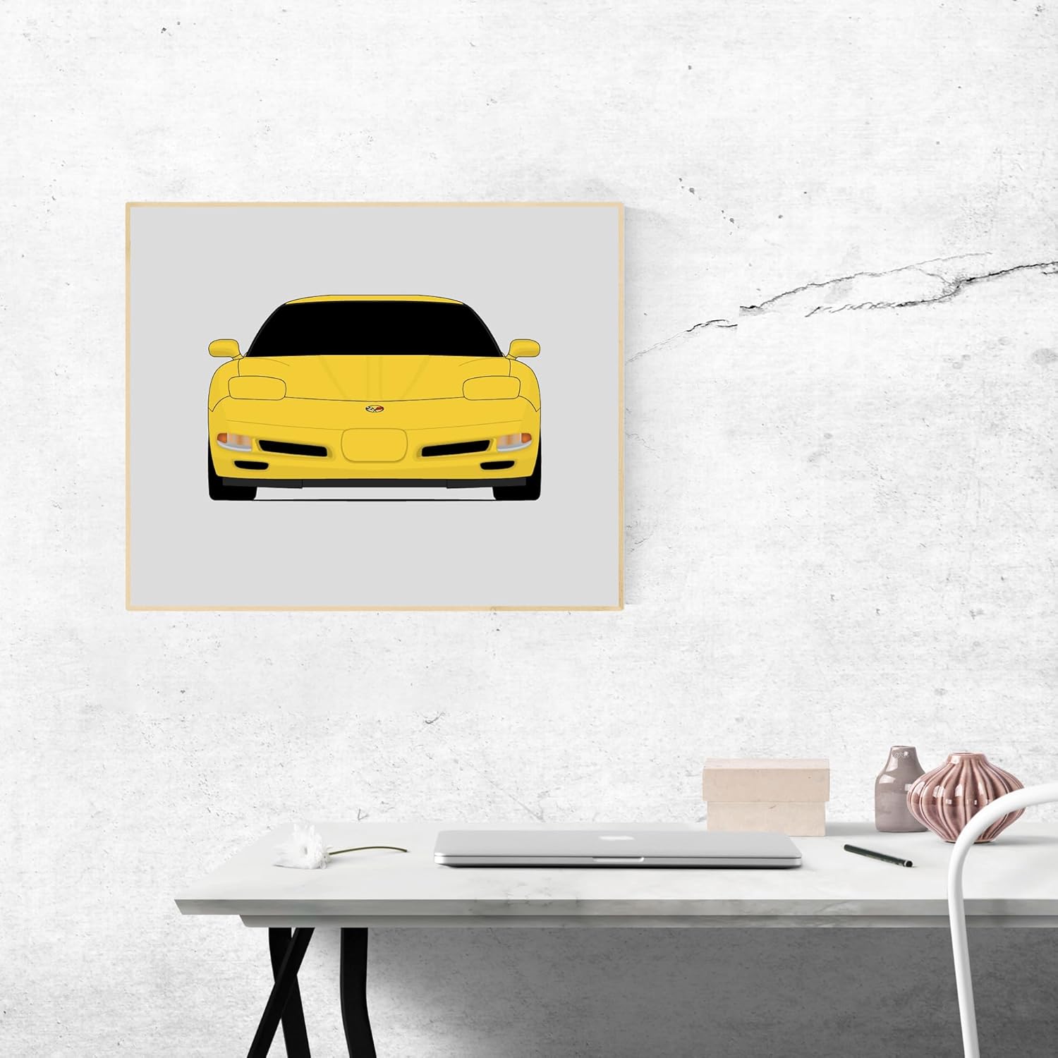 Chevy Corvette Z06 C5 (1997-2004) 5th Generation Inspired Poster Print Wall Art Decor Handmade (Unframed)