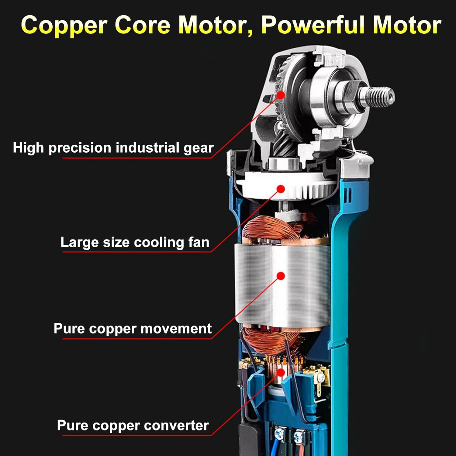 Amoladora angular, herramientas eléctricas de 3.937 in y 11000 rpm, operación con una sola mano, cortador de metal de alta potencia, amoladora