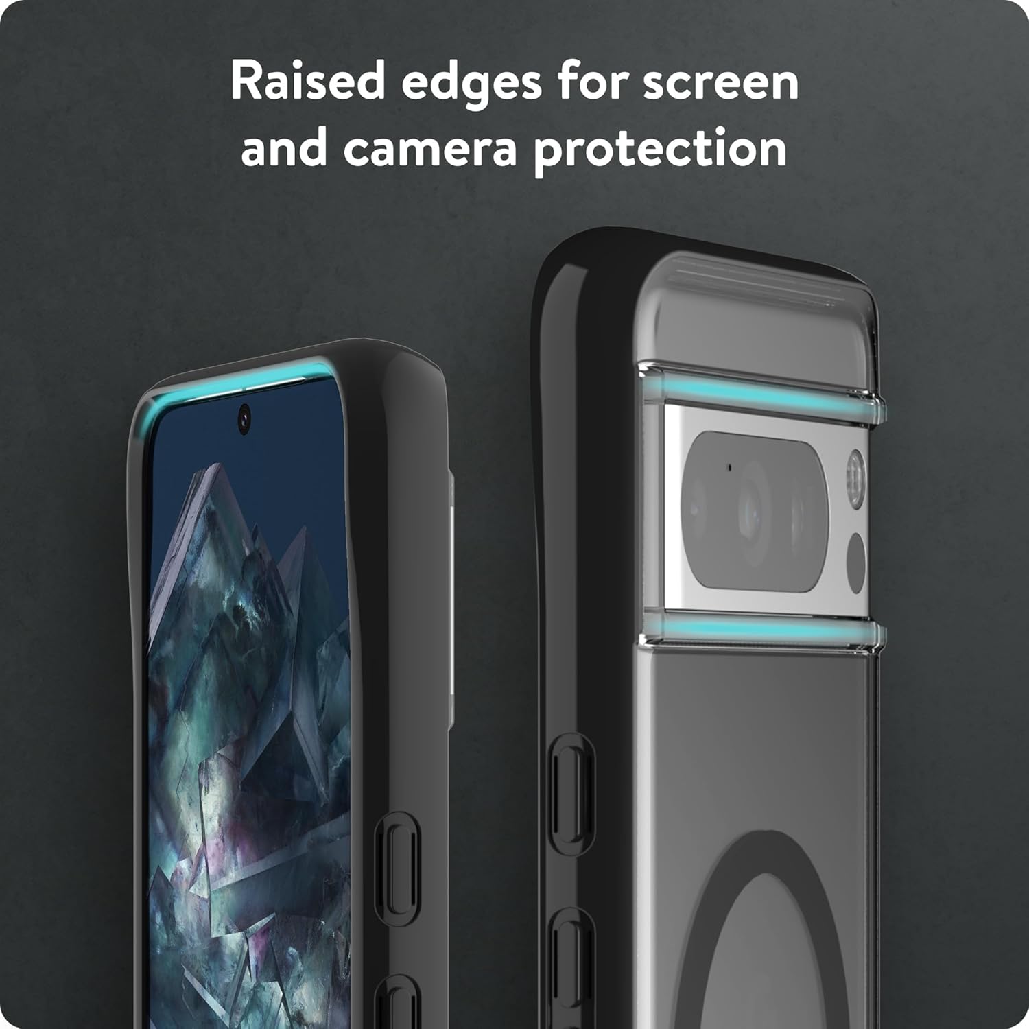 Mous Funda para Google Pixel 8 Pro compatible con MagSafe Clear  Clarity 2.0  Funda protectora para Pixel 8 Pro  Resistente a los arañazos, diseño