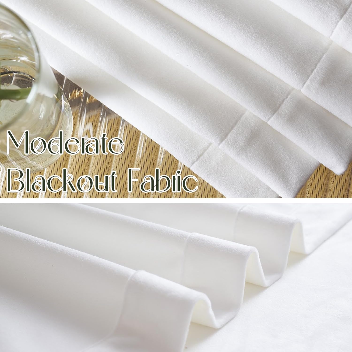 COLLACT Cortinas de terciopelo blanco para dormitoriosala de estar, cortinas filtrantes de luz de 108 pulgadas de largo, con aislamiento térmico, de