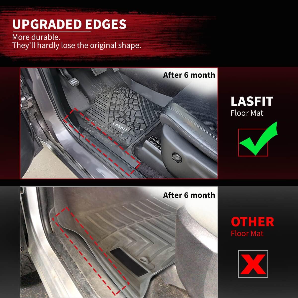 LASFIT Alfombrillas para Chevrolet Traverse 2019-2023, alfombrillas de TPE para todo tipo de clima, revestimientos de piso de ajuste personalizado,
