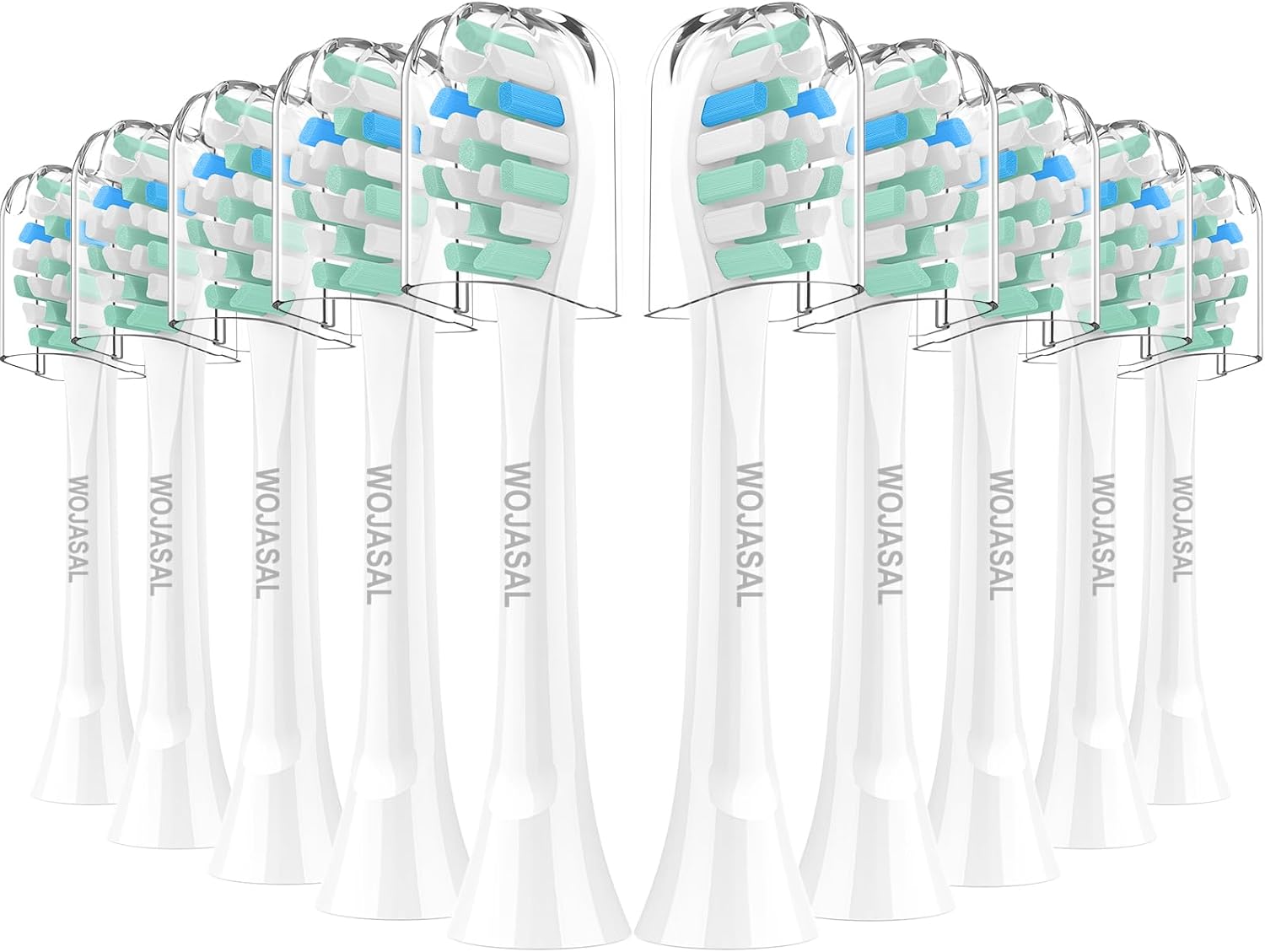 WOJASAL Cabezales de cepillo de dientes de repuesto compatibles con el soporte de cepillo de dientes sónico Philips para cepillos de dientes Philips