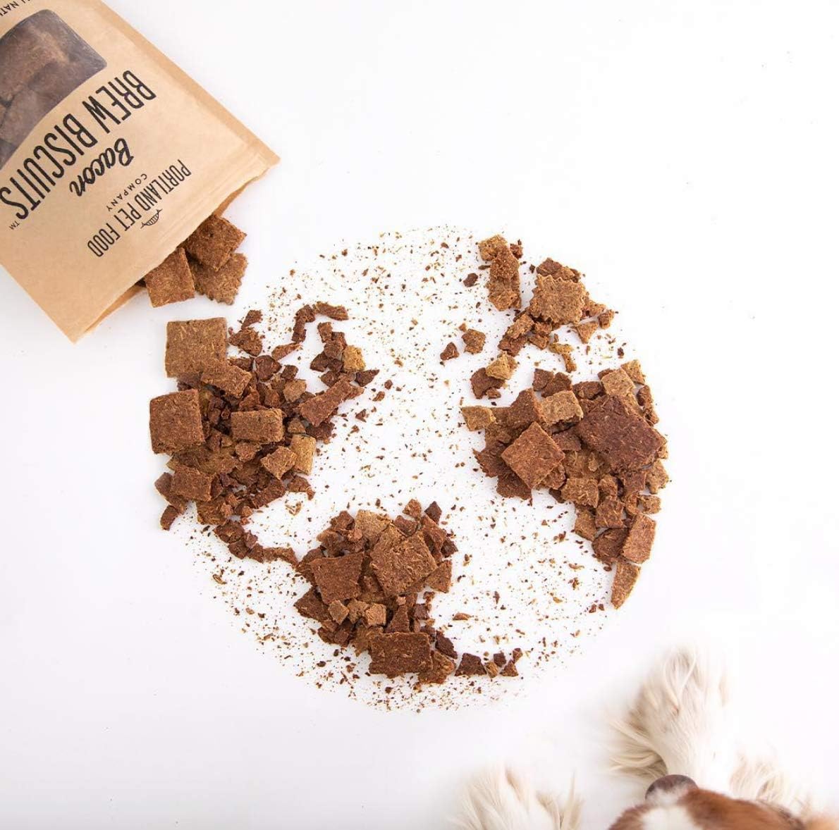 CRAFTED BY HUMANS LOVED BY DOGS Portland Pet Food Company – Golosinas para perros con caldo de carne (1 paquete, bolsa de 5 onzas), totalmente