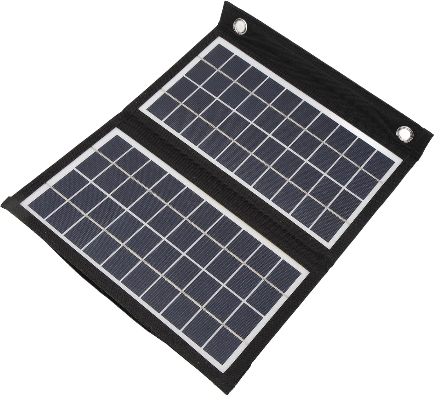 Panel Solar Plegable, Panel Solar Plegable 10W Cargador Portátil Estación de Energía 2 Salida USB para Camping Teléfono Celular Tablet