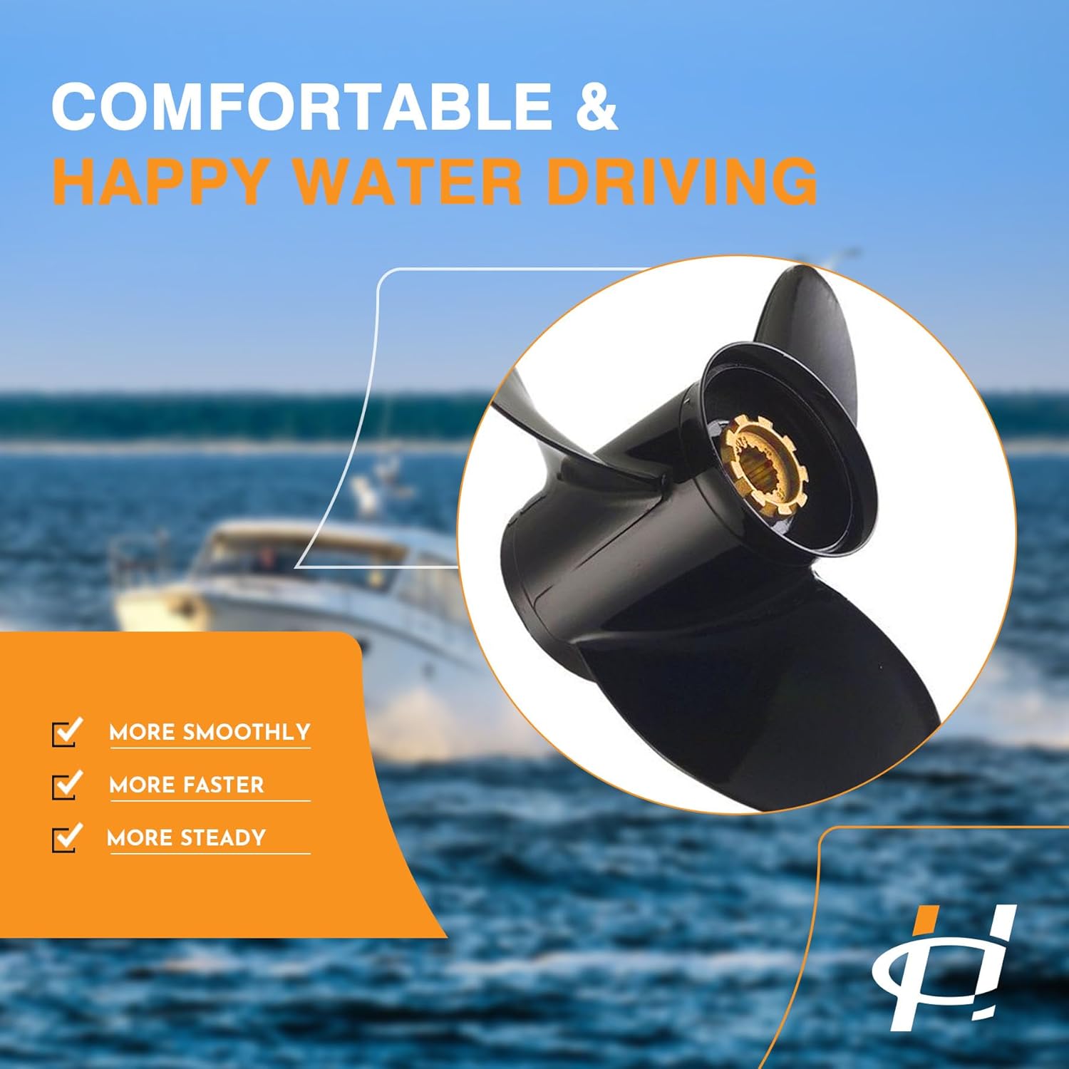 HQPASFY 835257Q1 Kit de buje Flo-Torq II compatible con Mercury, Mariner, Mercruiser, Verado, Alpha One y Bravo 60-300 HP Hélice de motor fuera de