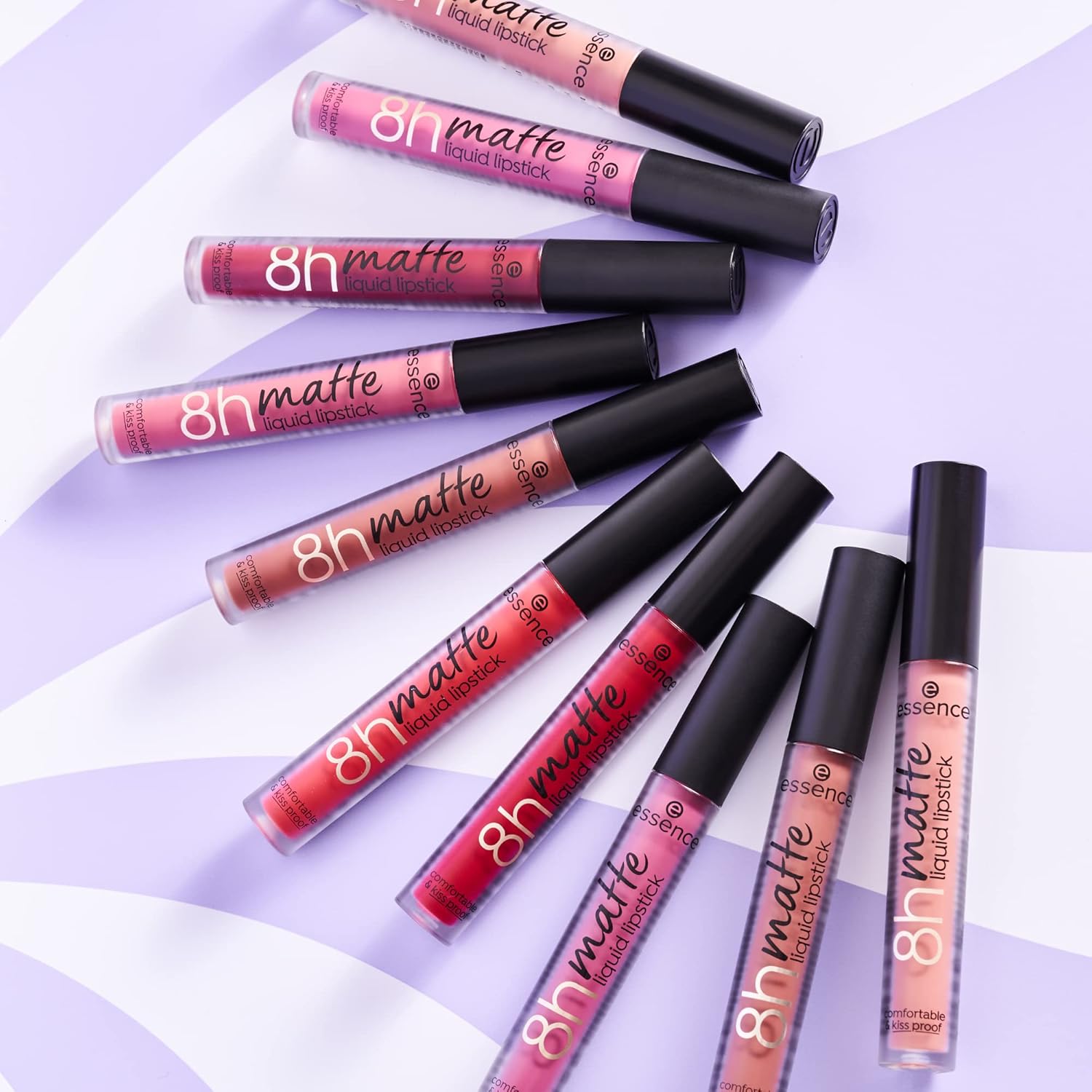 essence – Lápiz labial líquido mate 8h, altamente pigmentado con acabado mate a prueba de manchas, vegano y libre de crueldad (rojo ardiente)