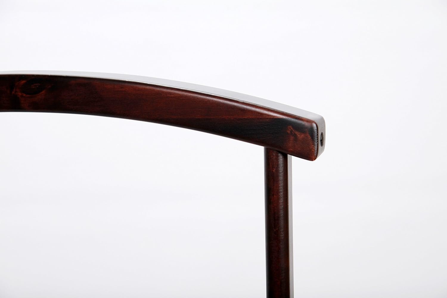 Soporte de valet de ropa de madera dura de lujo (caoba roja)