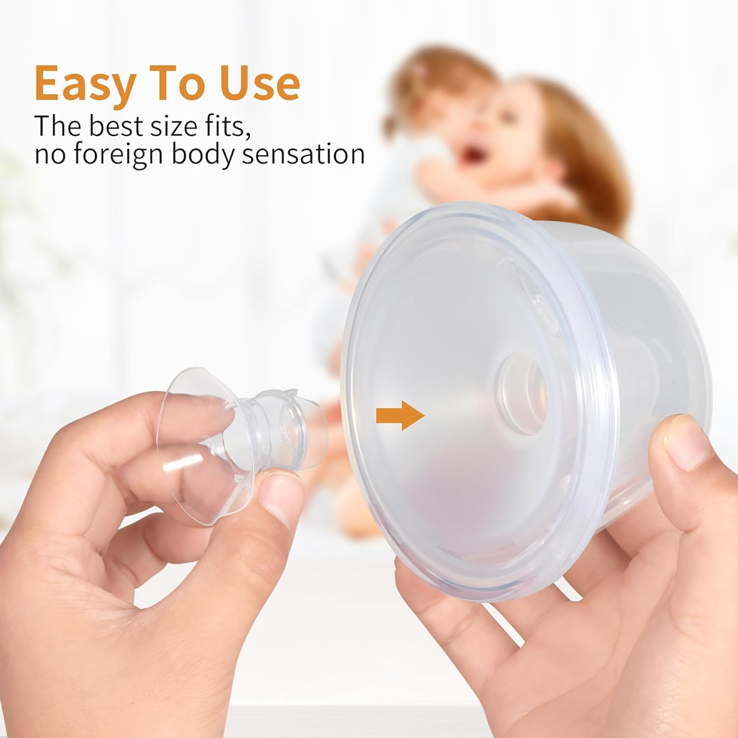 TOVVILD Insertos de brida de 0.591 in y 0.669 in para Medela, Spectra escudosbridas de 0.945 in, compatible con Momcozy S9S9ProS12S12Pro, extractor