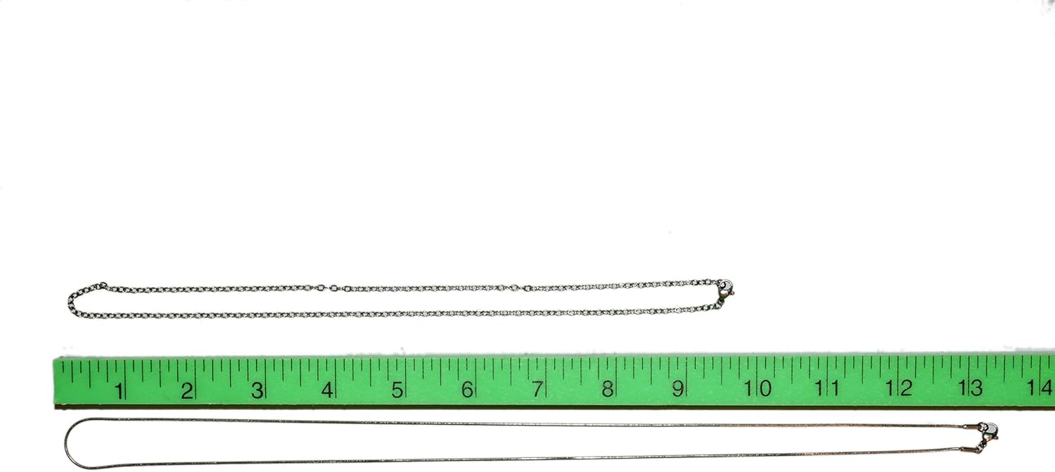 Difusor de aceite esencial de aromaterapia de acero inoxidable con medallón magnético plateado, collar de cadena de 2 tamaños, almohadillas de
