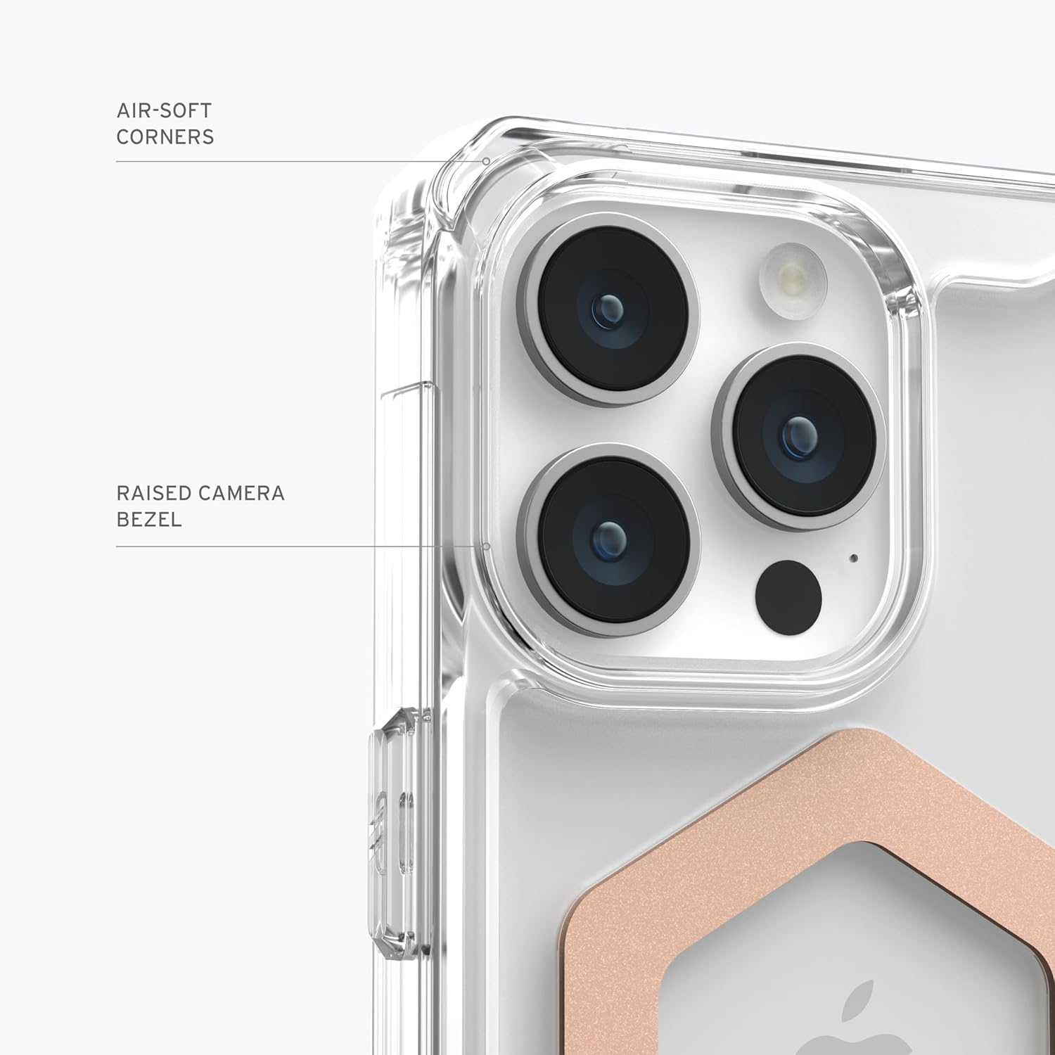 URBAN ARMOR GEAR UAG – Funda compatible con iPhone 15 Pro Max de 6.7 pulgadas Plyo Iceoro rosa con imán integrado compatible con carga MagSafe,