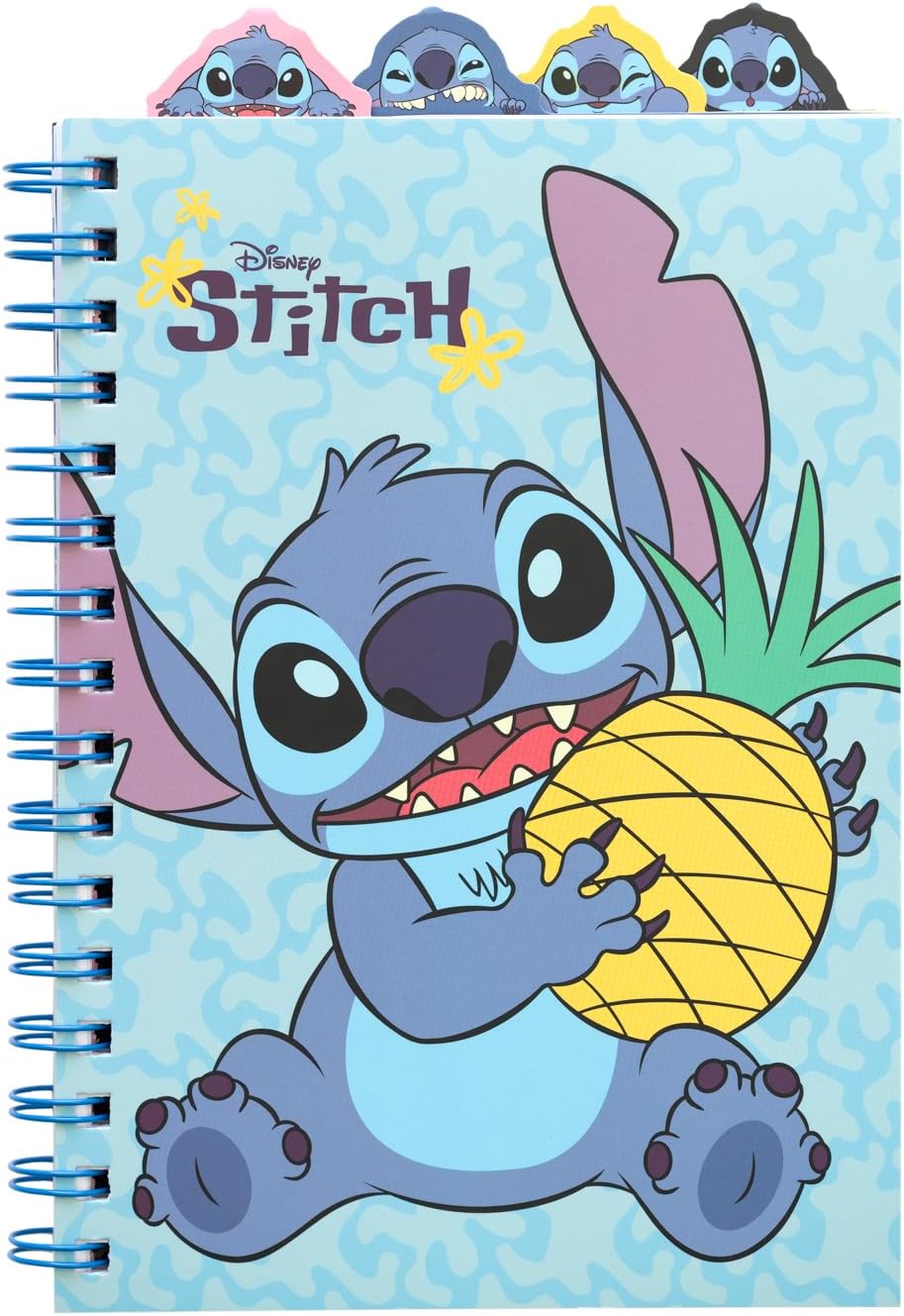Grupo Erik Disney Stitch – Cuaderno de proyectos A5 con 4 divisores, cuadernos A5, planificador de proyectos, bloc de notas A5, bloc de notas A5,
