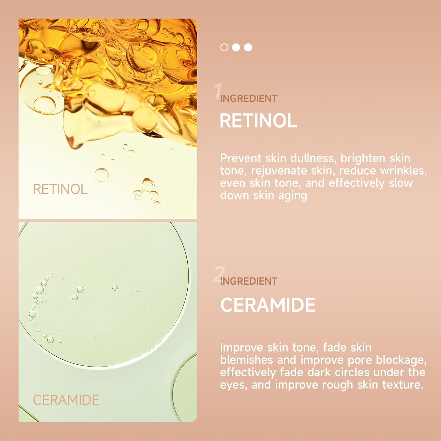 VSTYLE Crema de ojos Stick Eye Blam Body Moisturizing Stick Neck Cream Retinol Portable Eye Skin Stick Anti-arrugas Eliminación de ojeras